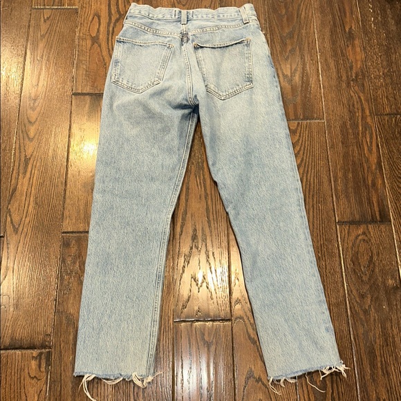 Agolde Riley cut Denim Jeans in Light Blue size 26 - Picture 10 of 12